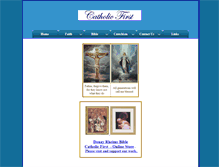 Tablet Screenshot of catholicfirst.com